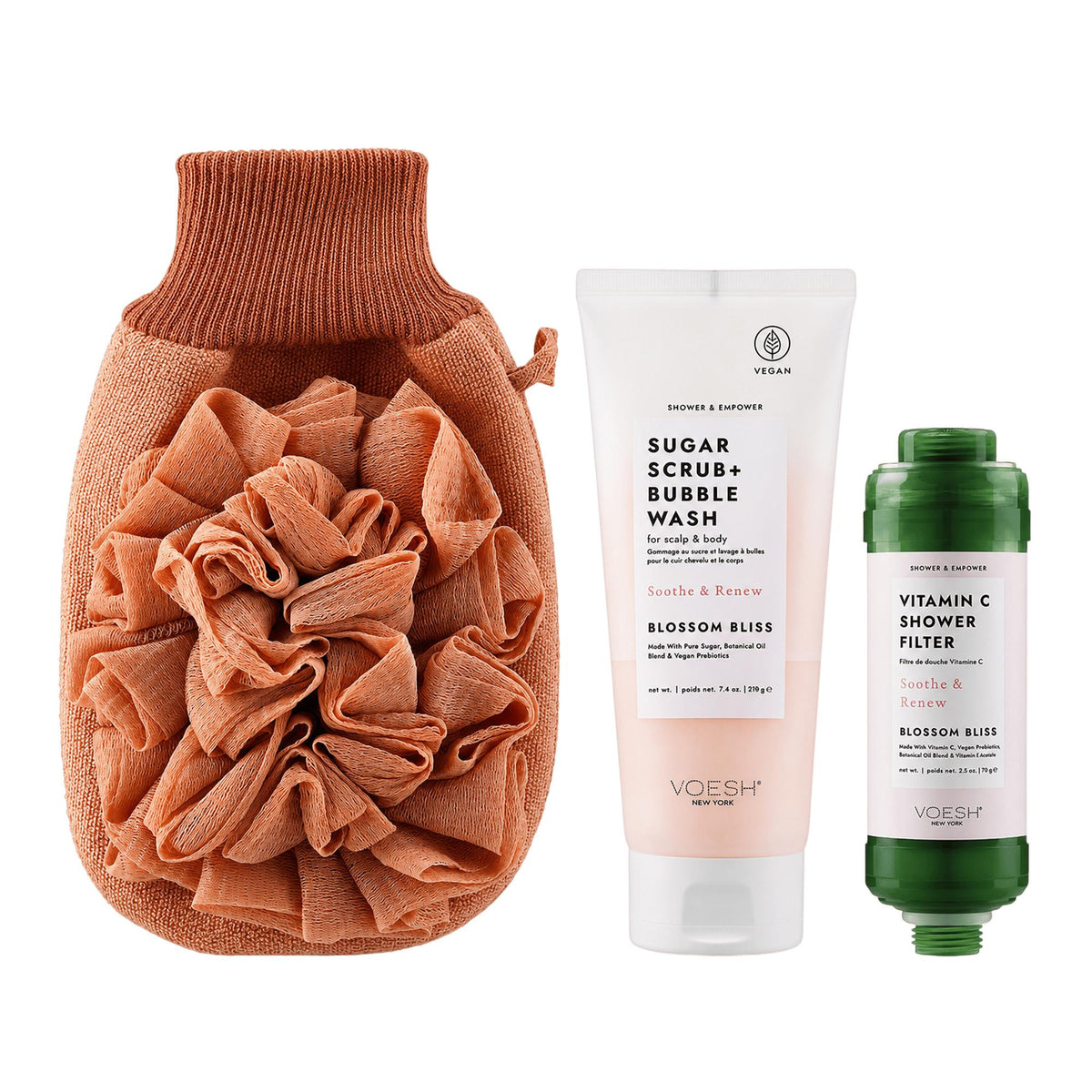 Voesh New York Body Care Set Refreshing Skin Kit 1 Pack by Beauty Care Bag