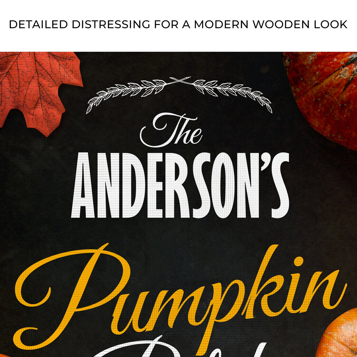 Pumpkin Patch Sign VI by Tailored Canvases