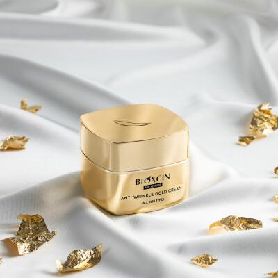 Bioxcin Anti-Aging Face Cream with Gold Particles - Luxurious Hydrating Cream for Fine Lines & Wrinkles, 1.69 fl oz by Beauty Care Bag