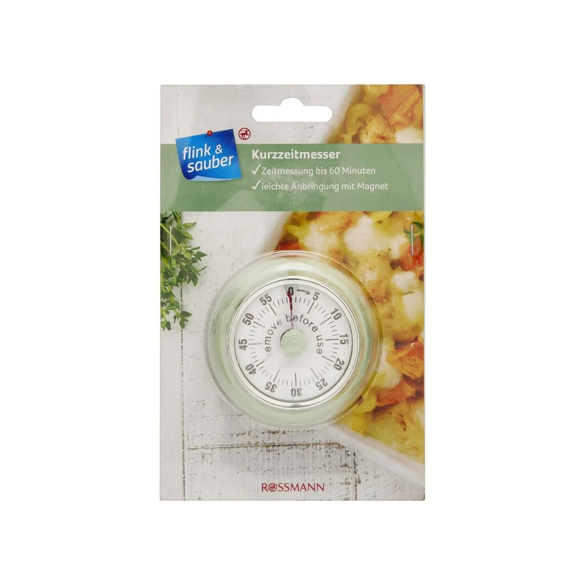 Flink & Sauber Kitchen Timer for Precise Cooking by Beauty Care Bag