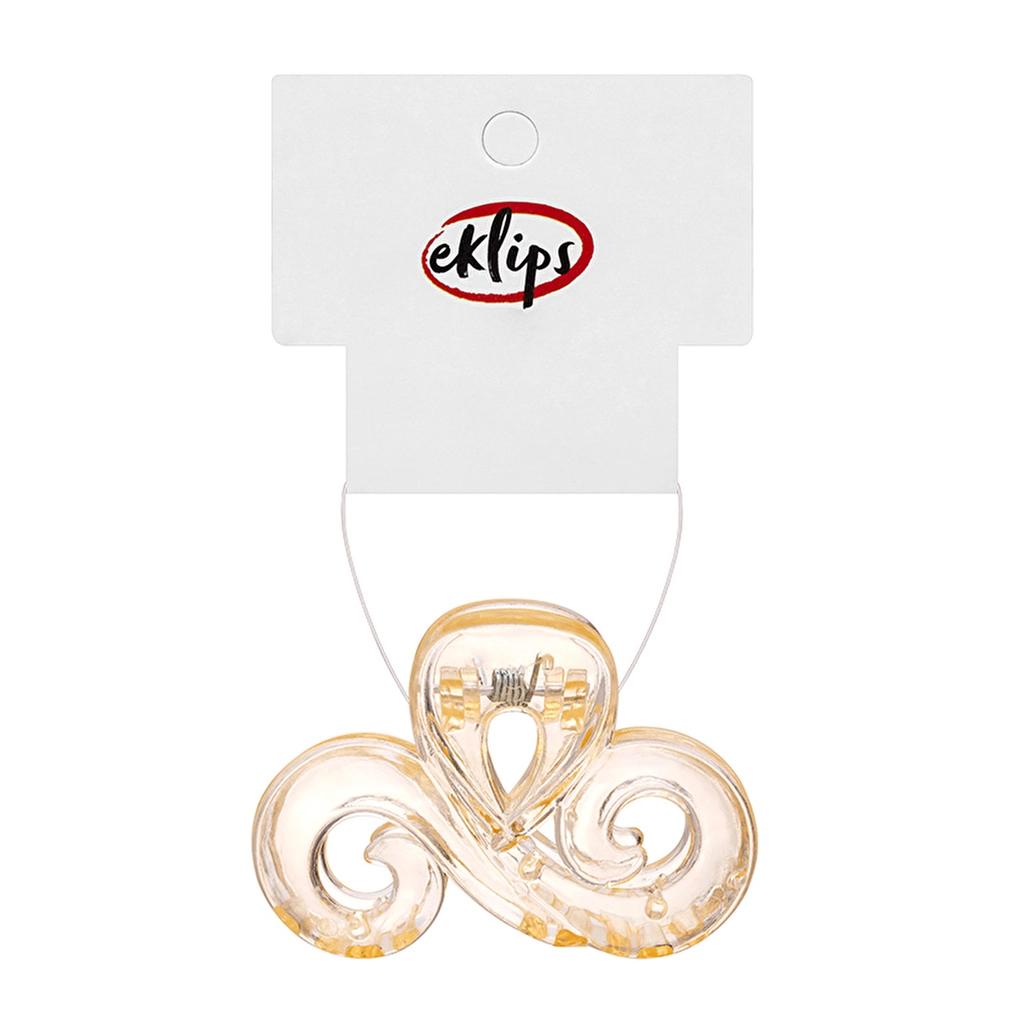 Eklips Pastel Yellow Claw Clip for Secure and Gentle Hold by Beauty Care Bag