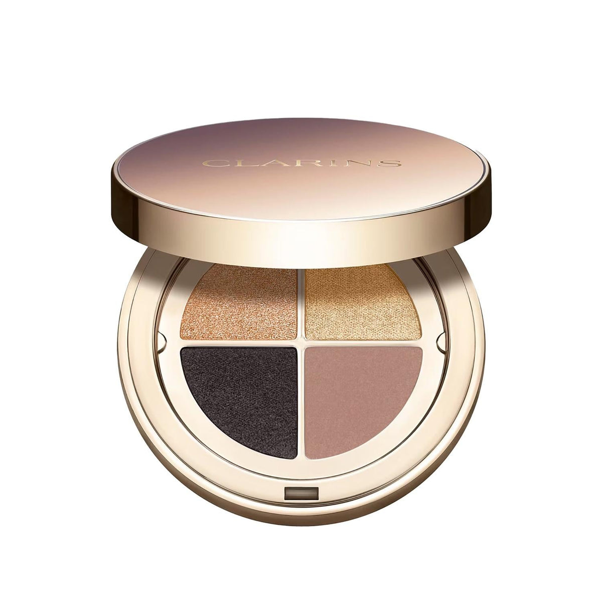 Clarins Ombre 4-Color Eyeshadow Palette - 08 Amber: High Pigment, Blendable, Warm-Toned Eye Makeup - Perfect for Travel. by Beauty Care Bag