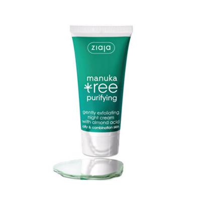 Ziaja Manuka Leaf Extract Night Cream for Acne-Prone Skin - Moisturizing, Exfoliating, and Soothing - 1.69 fl oz by Beauty Care Bag