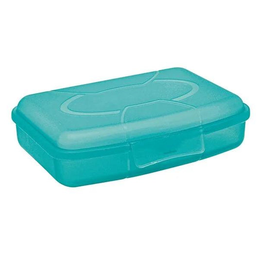 Flink & Sauber Rectangular Food Storage Container - Medium Size Snack Box for On-the-Go, Portable and Practical Kitchen Organization by Beauty Care Bag