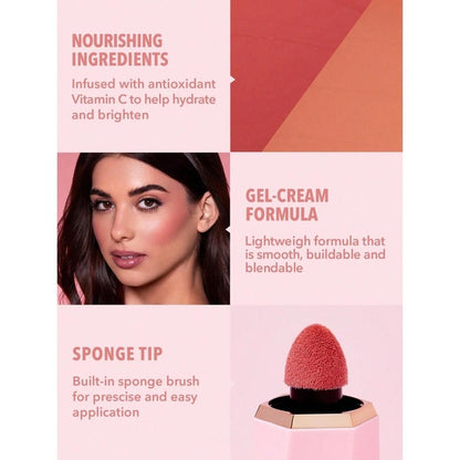 Sheglam Color Bloom Matte Liquid Blush in Love Cake by Beauty Care Bag