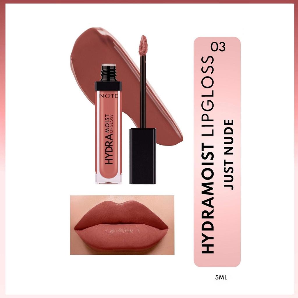 Note Hydramoist Lipgloss in 03 Just Nude for Hydrating Shine by Beauty Care Bag