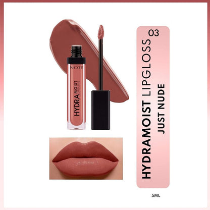 Note Hydramoist Lipgloss in 03 Just Nude for Hydrating Shine by Beauty Care Bag