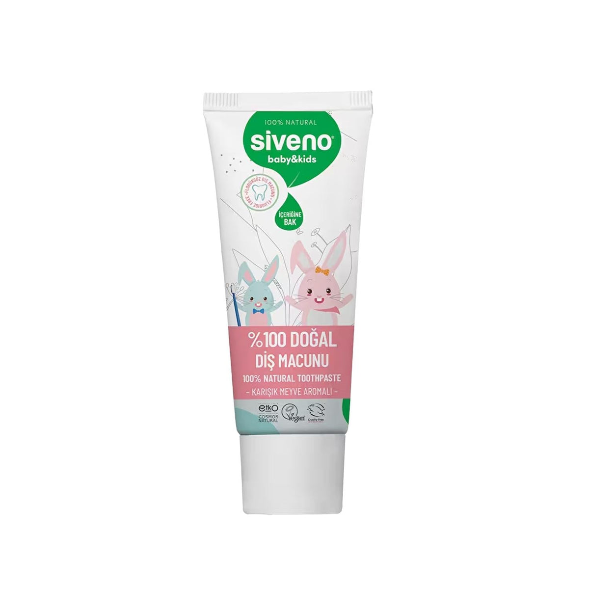 Siveno Natural Toothpaste for Babies and Children - Chemical-Free, Gentle Oral Care - 50ml by Beauty Care Bag