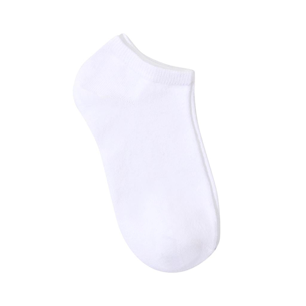 Eklips White Sneaker Socks Comfortable Low-Cut 5-Pack by Beauty Care Bag