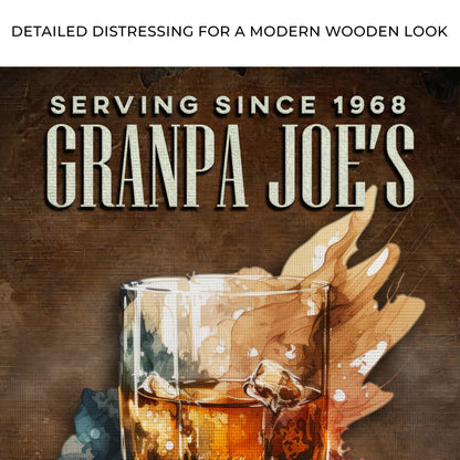 Only The Finest Whiskey Bar Sign by Tailored Canvases
