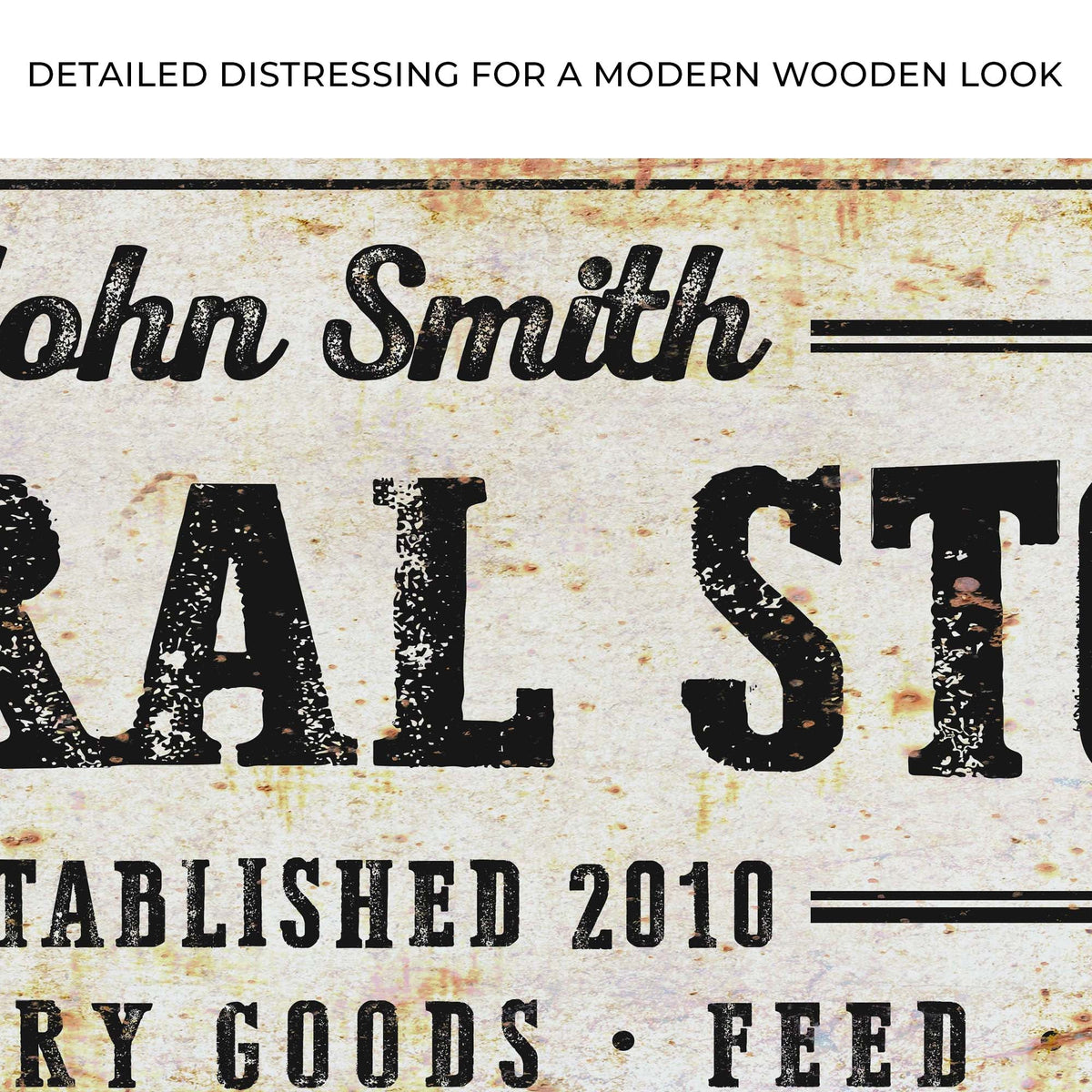 Rustic General Store Sign by Tailored Canvases
