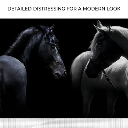 Monochromatic Horses Canvas Wall Art by Tailored Canvases