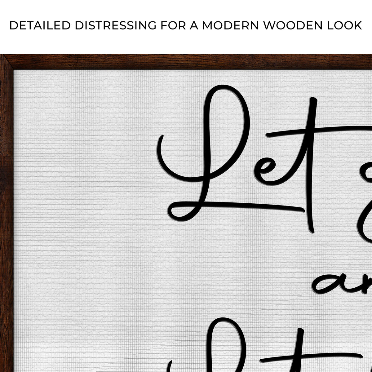 Let go And Let God Sign by Tailored Canvases