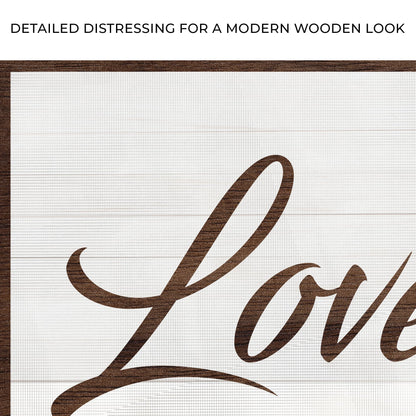 Love You More Sign III by Tailored Canvases