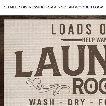 Loads Of Fun Help Wanted Laundry Room Sign by Tailored Canvases
