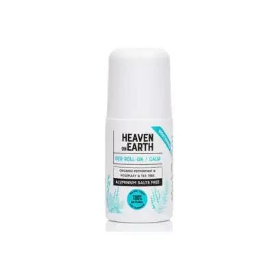 Heaven on Earth Natural Roll-on Deodorant Calm 50ml - Gentle on Sensitive Skin, Organic Ingredients, Long Lasting Freshness by Beauty Care Bag