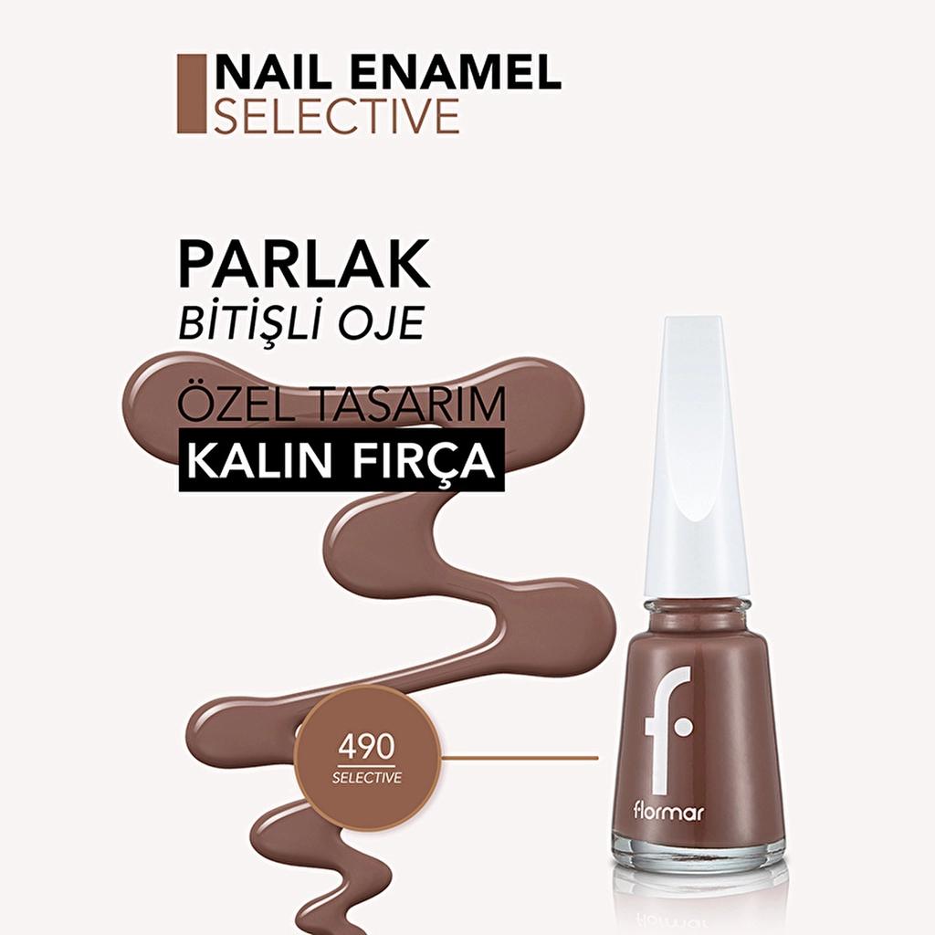 Flormar Nail Enamel High Pigment Polish 490 Selective by Beauty Care Bag