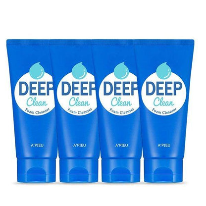 A'pieu Deep Clean Foam Cleanser 130ml X 4ea by SEOUVARA