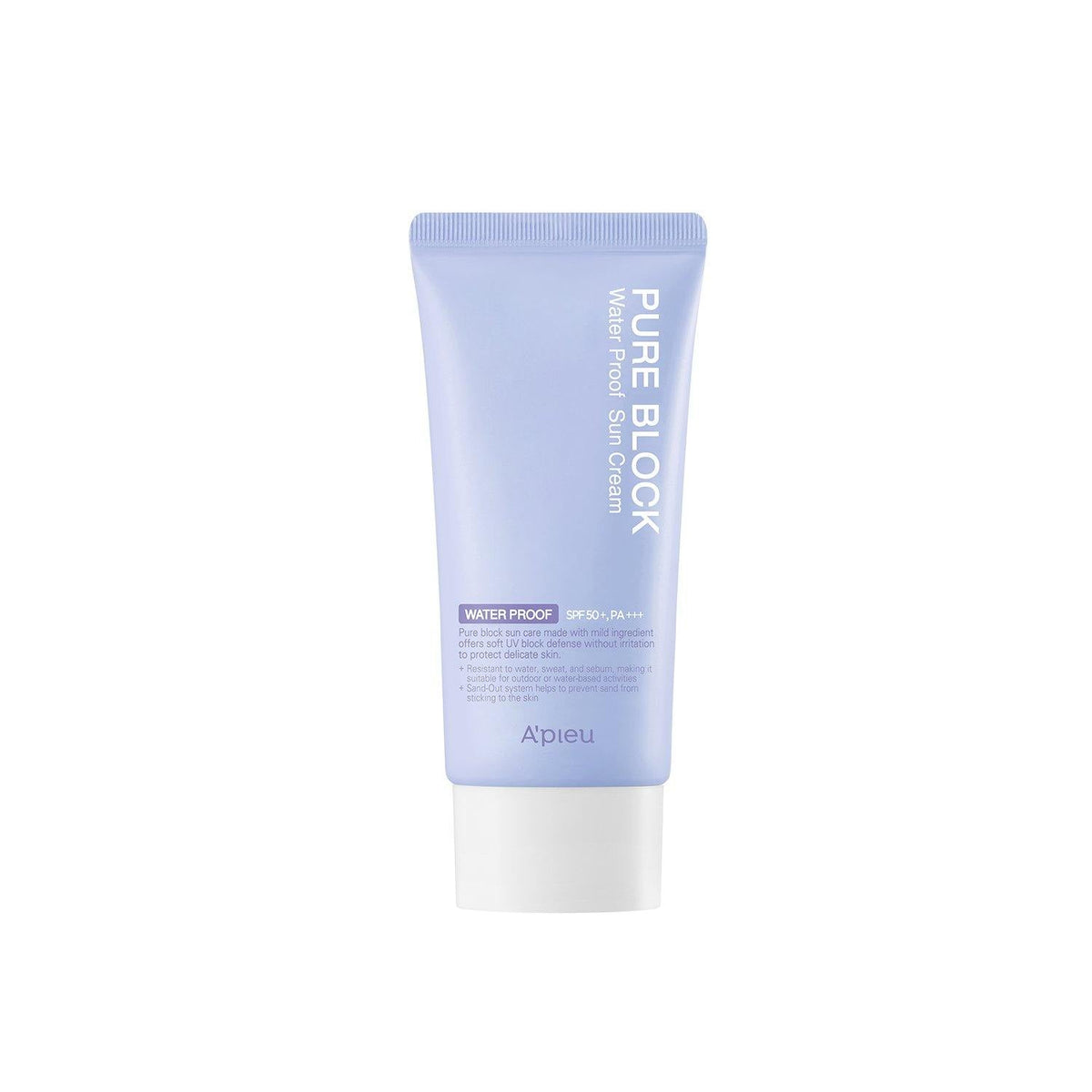 A'pieu Pure Block Sun Cream Waterproof Sun Cream SPF50/PA+++ 50ml by SEOUVARA