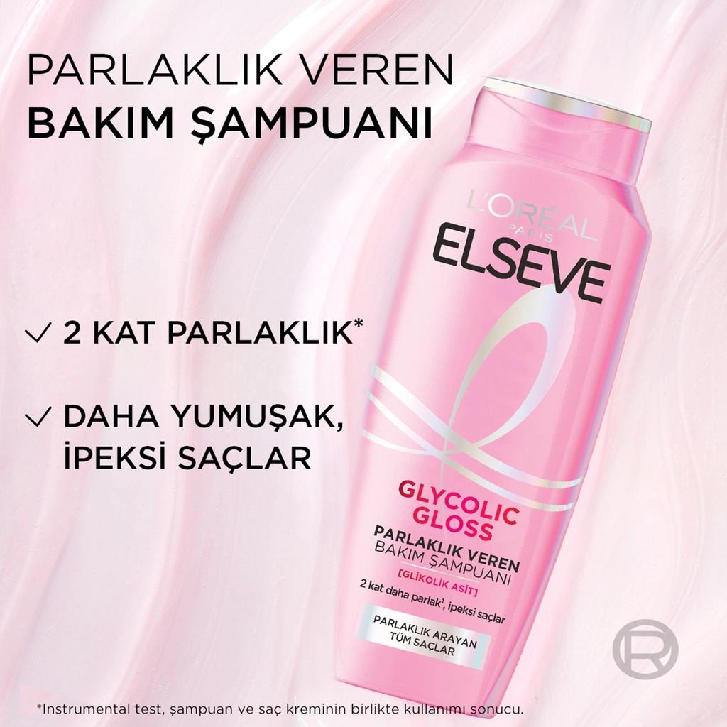 L'Oreal Paris Elseve Glycolic Gloss Shine Shampoo 300ml by Beauty Care Bag