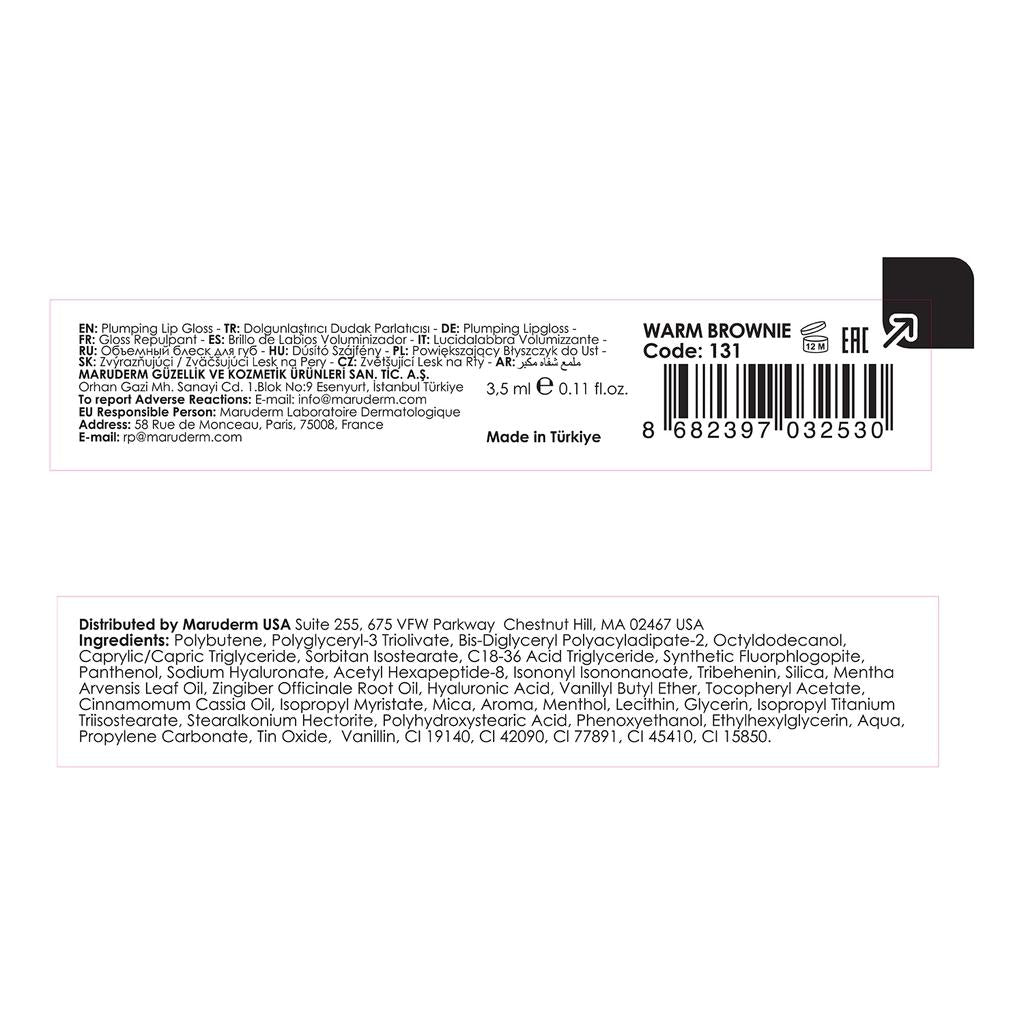 Maruderm Bitter Sweet Plumping Lip Gloss Warm Brownie by Beauty Care Bag