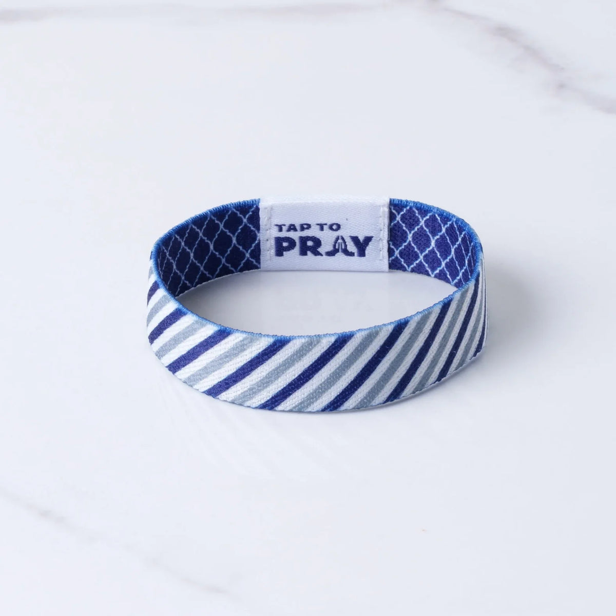 Graphite & Ink Tap to Pray Wristband by Rust & Cinder