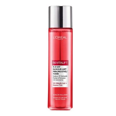 Loreal Paris Revitalift Glycolic Acid Toner - Anti-aging Exfoliating Facial Toner for Sensitive Skin - 6.09 fl oz by Beauty Care Bag