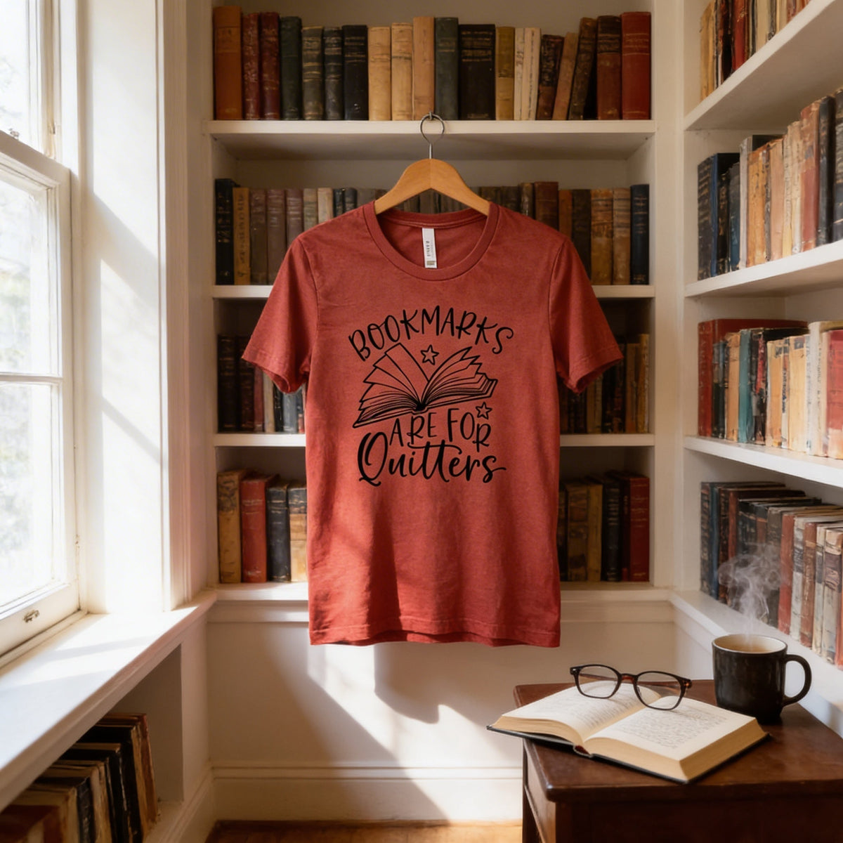 Book Lover Shirt | Funny Book | Unisex Super Soft Premium Graphic T-Shirt | Librarian Shirt | Reading Teacher Gift | Bookmarks by Joyful Moose