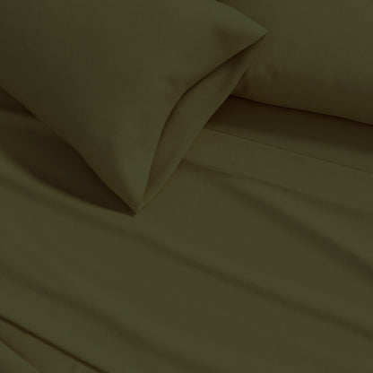 Cotton Solid Flannel Sheet - Nordic Collection by Great Bay Home