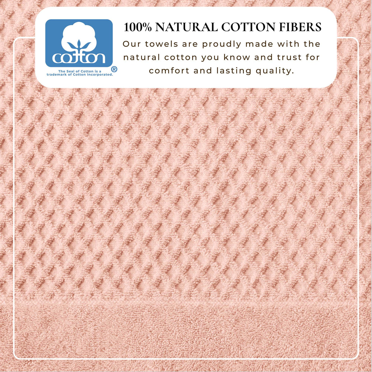 Cotton Diamond Waffle Weave Bath Towel Set - Grayson Collection by Great Bay Home