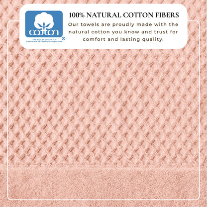 Cotton Diamond Waffle Weave Bath Towel Set - Grayson Collection by Great Bay Home