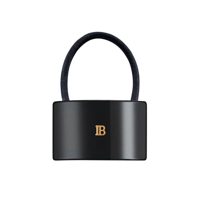 Balmain Cellulose Acetate Elastique pour Cheveux Hair Tie Black by Beauty Care Bag