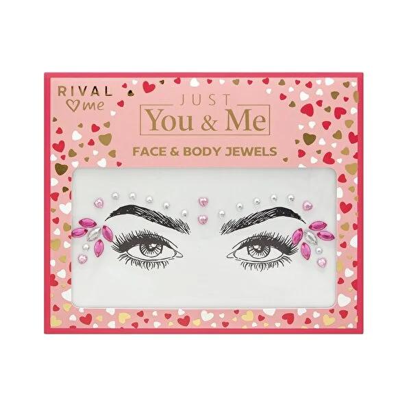 Rival Loves Me Face Jewels - Temporary Face Gems for Special Occasions & Cosmetic Accessories by Beauty Care Bag