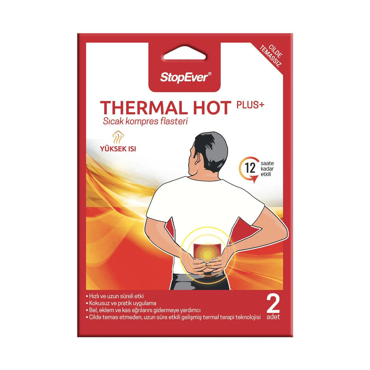 Stopever Thermal Hot Plus Compress Patch for Body Comfort 1 Count by Beauty Care Bag