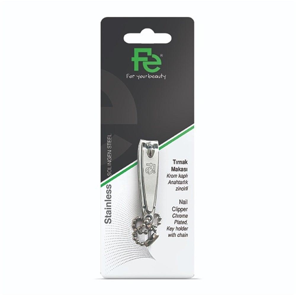 Fe Nail Clippers - Chrome-plated Nail Clippers with Nail File & Keychain by Beauty Care Bag