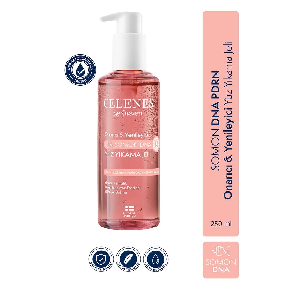 Celenes Salmon DNA Face Wash Gel for Youthful Glow 250 ml by Beauty Care Bag