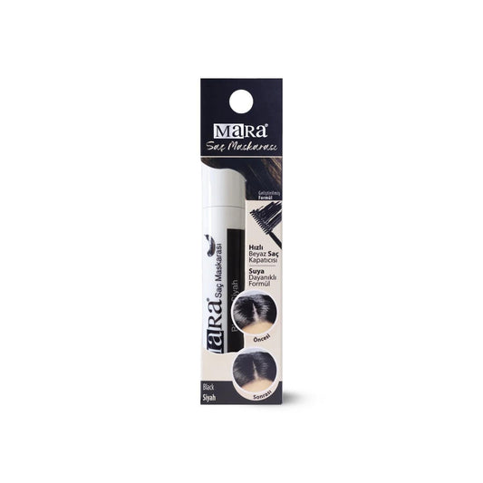 Mara Hair Mascara for Instant Gray Coverage Black 15ml by Beauty Care Bag