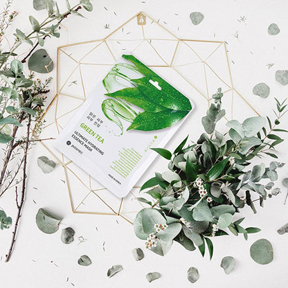 JKosmec Hydrating Green Tea Face Mask - Moisturizing & Toner for All Skin Types | 25 ml by Beauty Care Bag