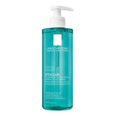 La Roche-Posay Effaclar Micro-Peeling Facial Cleanser - 400ml - Acne Treatment, Gentle Exfoliation for Smoother Skin by Beauty Care Bag