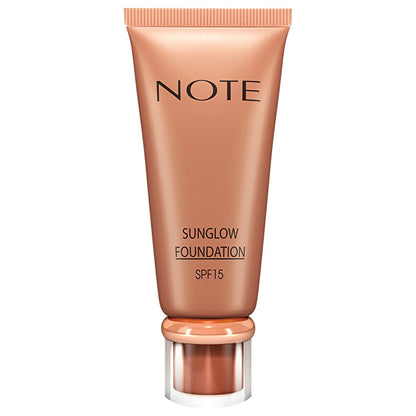Note Sunglow Foundation: Radiant Bronzing Foundation with Vitamin E & SPF 15 - Paraben-Free, Non-Comedogenic for Healthy, Glowing Skin by Beauty Care Bag