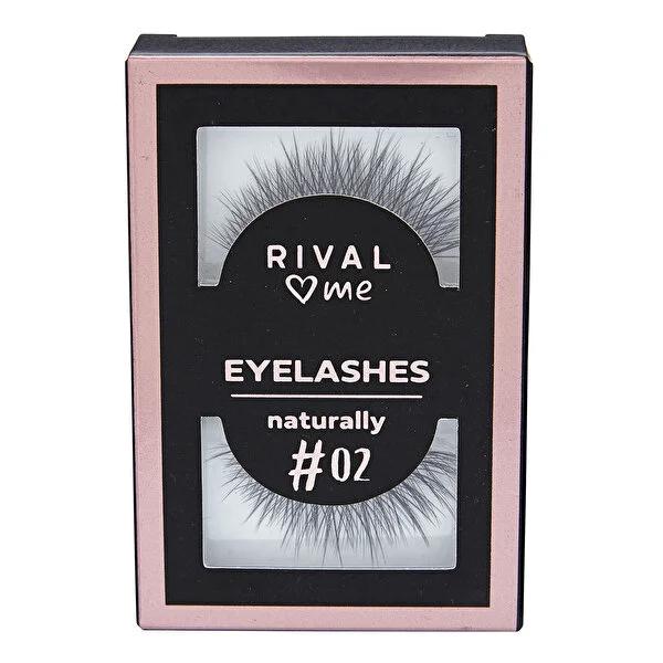 Rival Loves Me false eyelashes No 02 Naturally with adhesive