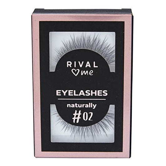 Rival Loves Me false eyelashes No 02 Naturally with adhesive