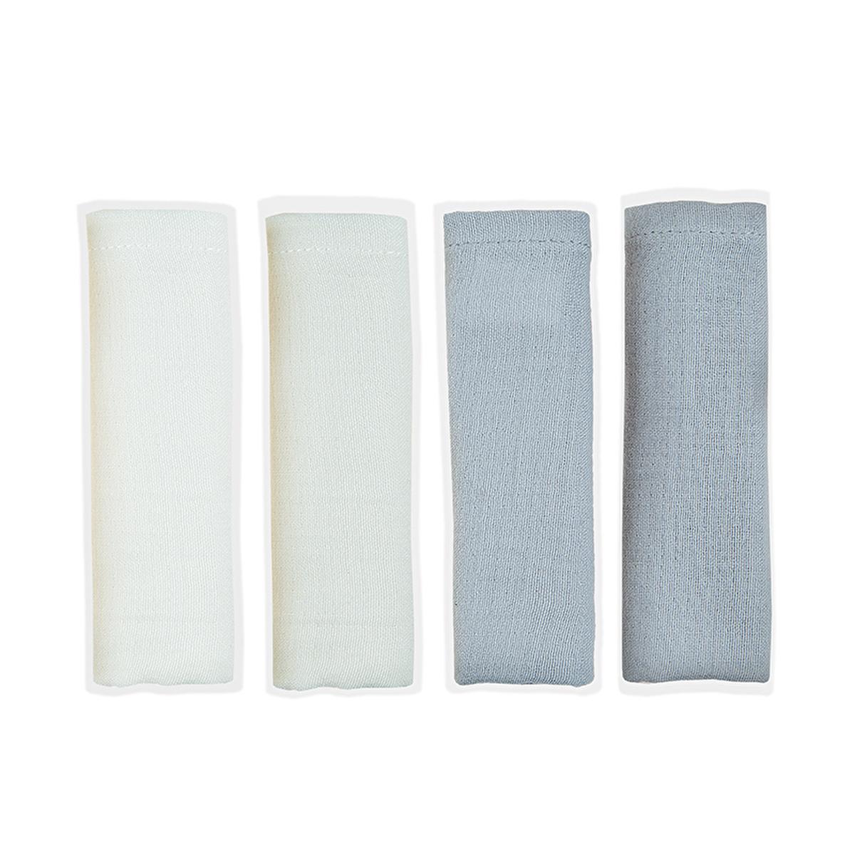 Babyjem Baby Muslin Cloth 4-Pack Grey - Soft Multi-Purpose Cloth for Newborn Care by Beauty Care Bag