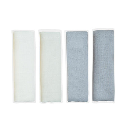 Babyjem Baby Muslin Cloth 4-Pack Grey - Soft Multi-Purpose Cloth for Newborn Care by Beauty Care Bag