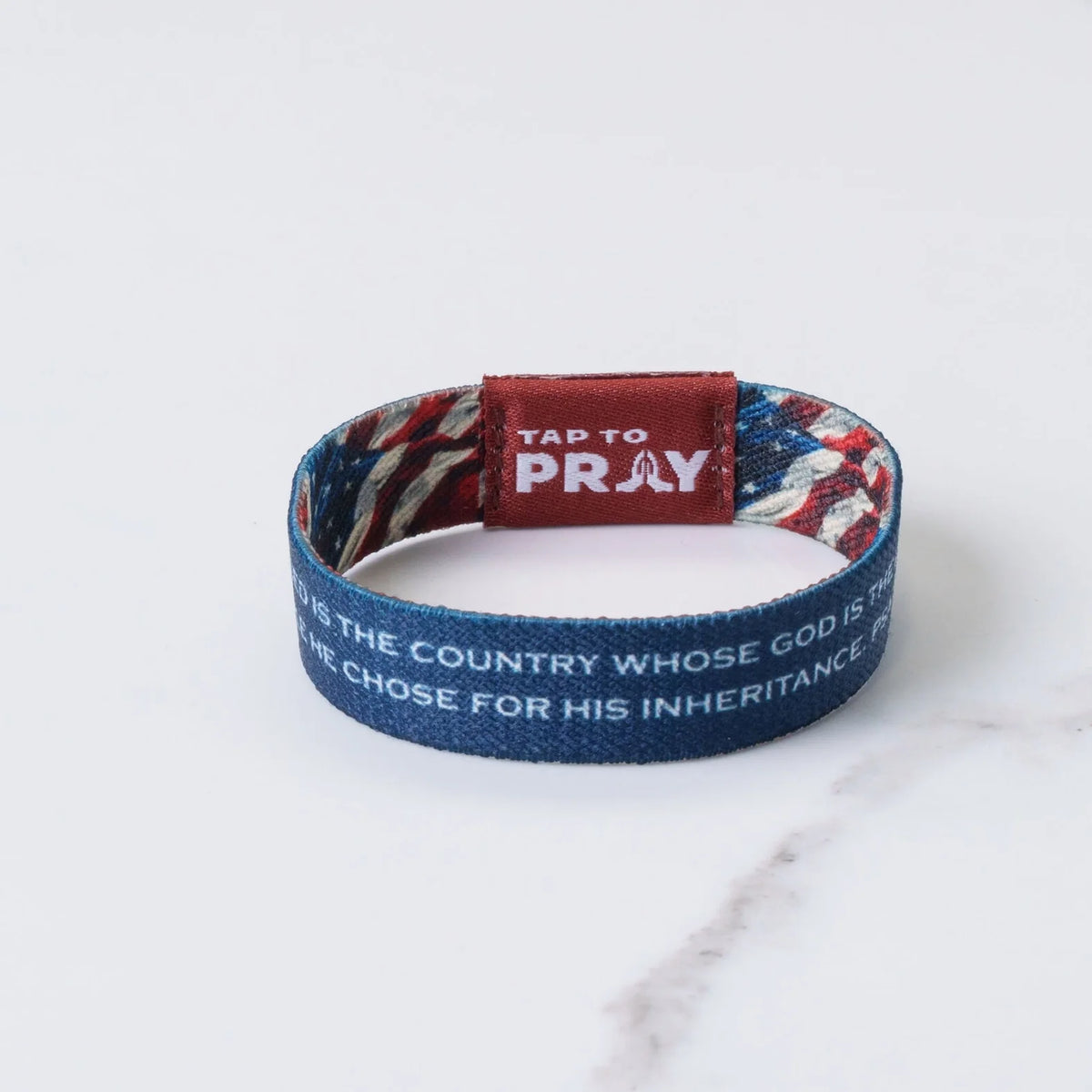 American Patriot Tap to Pray Wristband by Rust & Cinder