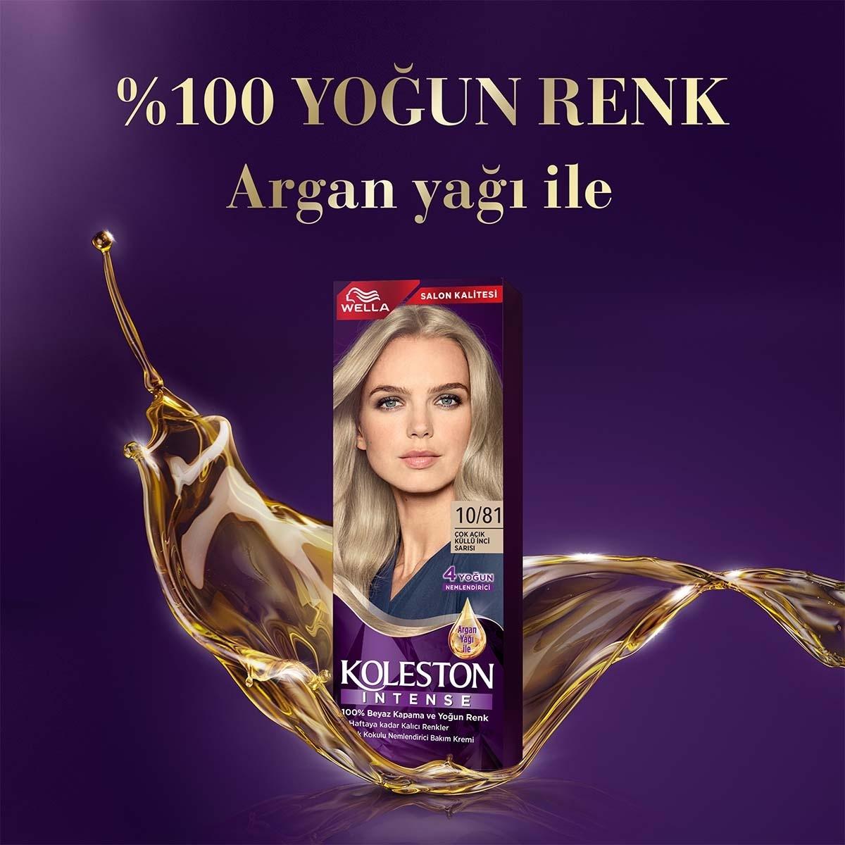Wella Koleston Intense Ash Blonde Hair Dye: 100% Gray Coverage, Long Lasting Color, Argan Oil - Light Ash Pearl Blonde by Beauty Care Bag