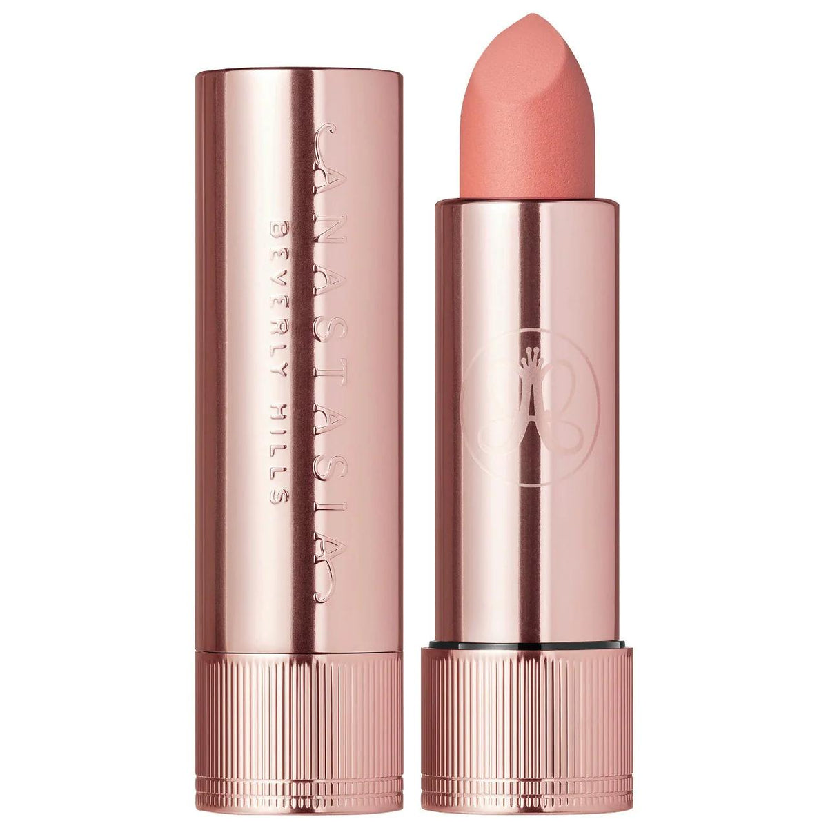 Long-wearing matte and satin velvet lipstick