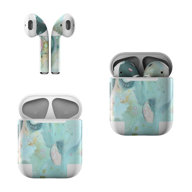 Organic In Blue - Apple AirPods Skin by DecalGirl