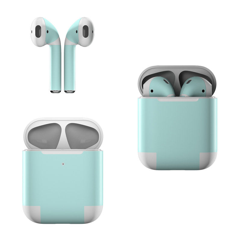 Solid State Mint - Apple AirPods Skin by DecalGirl