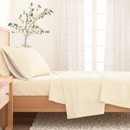 Cotton Solid Flannel Sheet - Nordic Collection by Great Bay Home